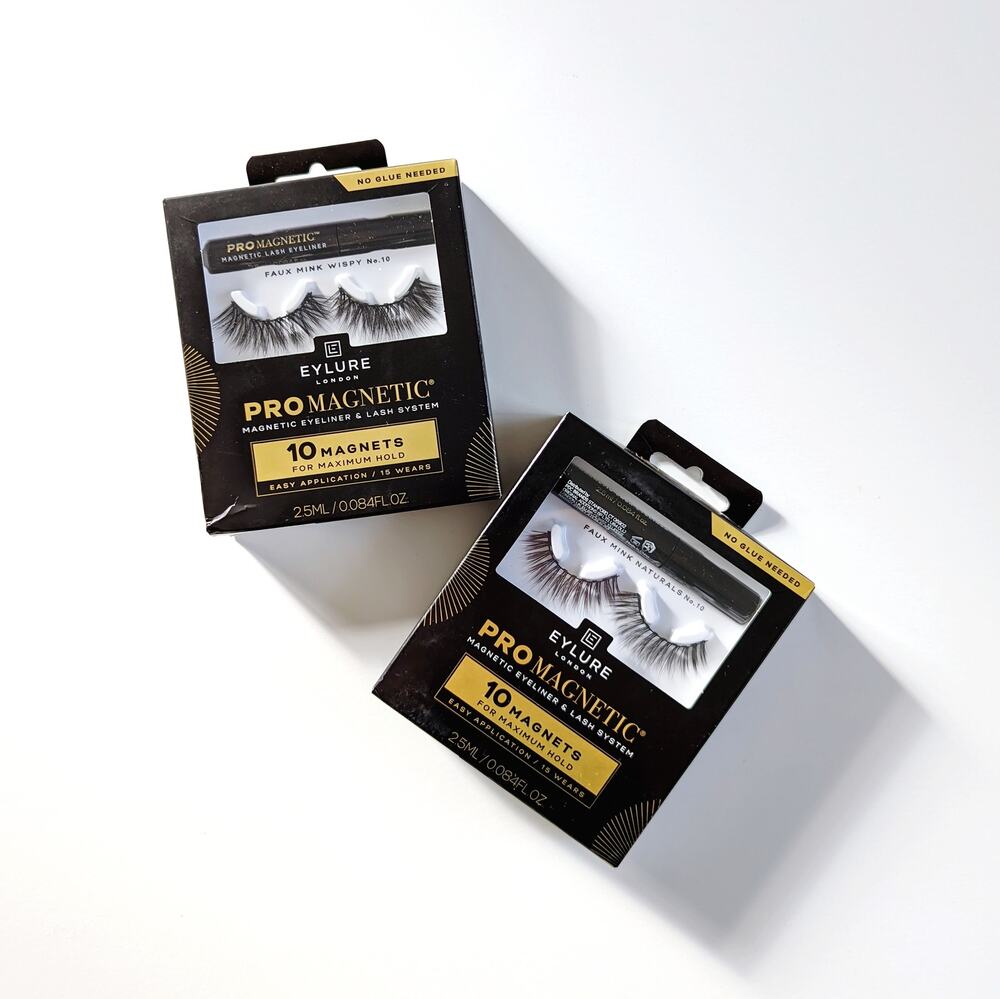 Eylure Magnetic Eyeliner & Faux Mink Lashes Bundle - Wispy & Natural